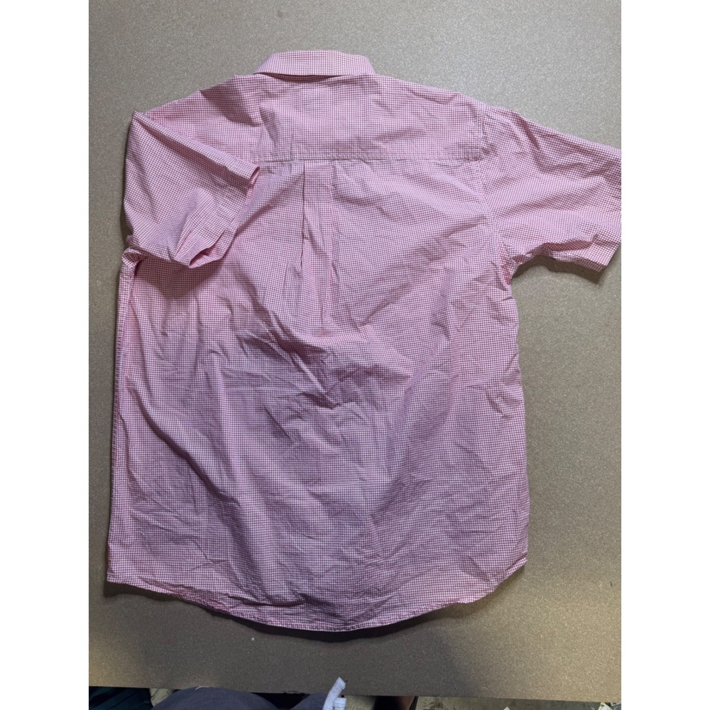 Cinch Red Checkered‎ Western Short Sleeve Button Up Shirt Mens Size M - Picture 8 of 9